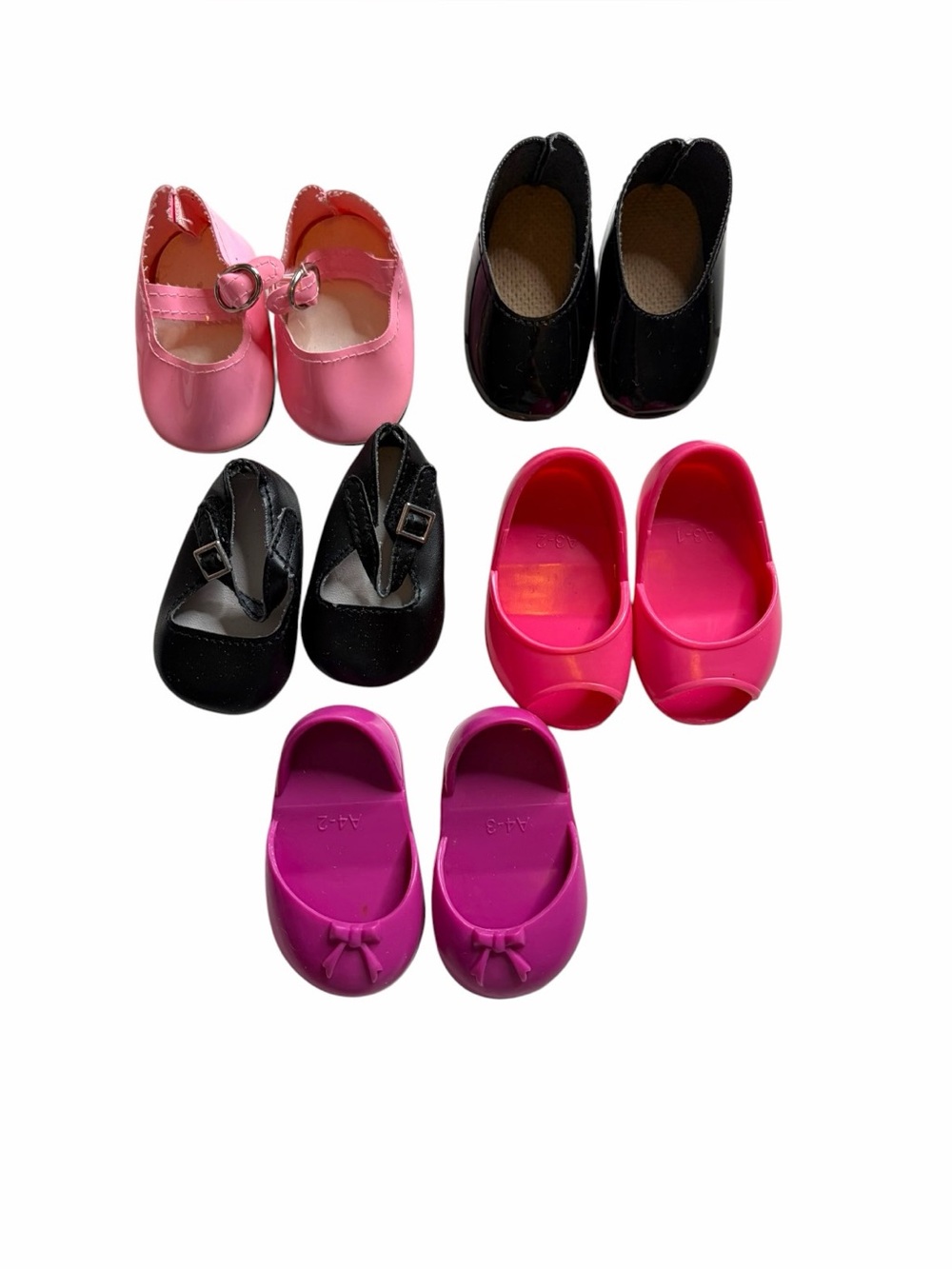 18 Inch Doll Accessories Bundle - 5 Pairs Colorful Doll Shoes